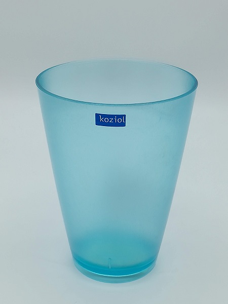 Bicchiere Pure turchese trasparente Koziol