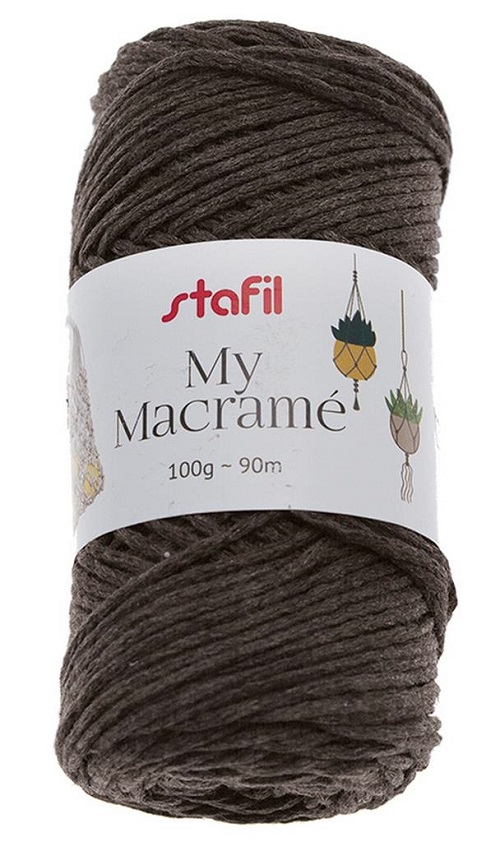 Filato My Macramè antracite 100gr