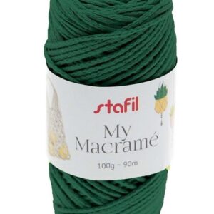 Filato My Macramè verde scuro 100gr