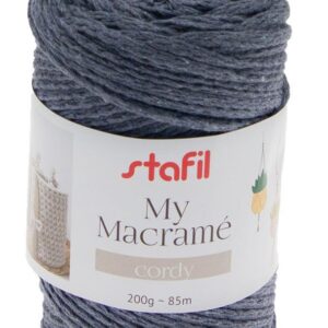 Filato macramè Cordy indaco 200gr 85mt
