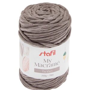Filato macramè Boho caffè 250gr 160mt