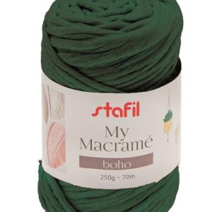 Filato macramè Boho verde scuro 250gr 160mt