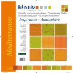 Set 12 fogli scrapbooking Mediterraneo Artemio