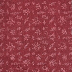 Pannolenci 30x40 foglie rosso scuro