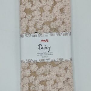 Tessuto pizzo Daisy rosa 50x65cm Stafil