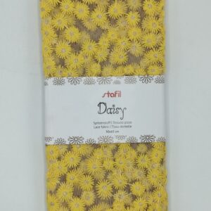 Tessuto pizzo Daisy giallo 50x65cm Stafil