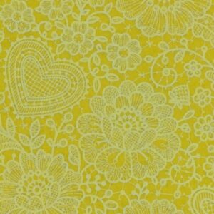 Pannolenci 30x40 pizzo giallo mais e bianco