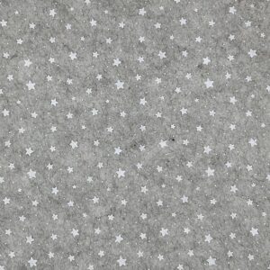 Pannolenci 30x40 stelline grigio melange e bianco