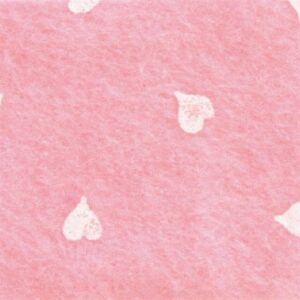 Pannolenci 30x40 rosa cuori