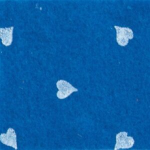 Pannolenci 30x40 blu medio cuori