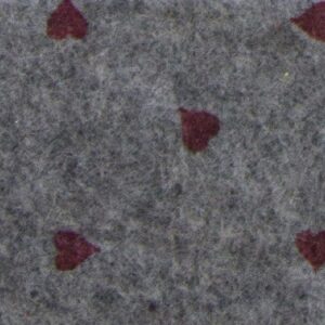 Pannolenci 30x40 grigio melange cuori