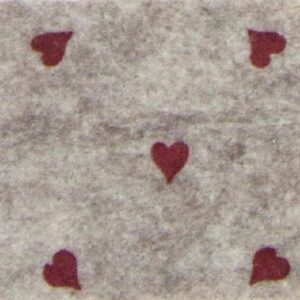 Pannolenci 30x40 beige cuori