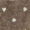 Pannolenci 30x40 marrone melange cuori