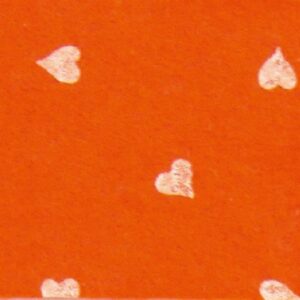 Pannolenci 30x40 arancione cuori
