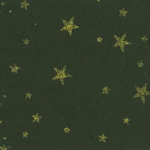 Pannolenci 30x40 verde e stelle glitter oro