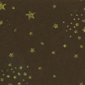 Pannolenci 30x40 marrone e stelle glitter oro