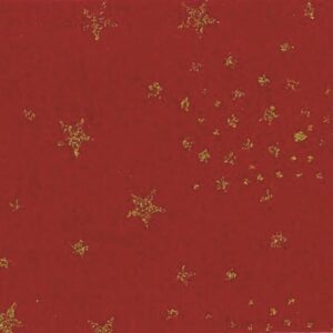 Pannolenci 30x40 rosso e stelle glitter oro