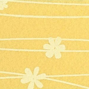 Pannolenci 30x40 giallo mais e fiori crema