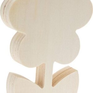 Fiore in legno naturale