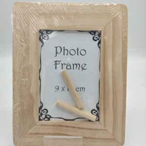 Portafoto legno grezzo da appoggio
