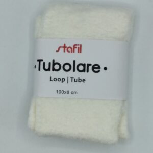 Tubolare peluche bianco 100x8cm