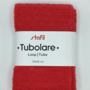 Tubolare peluche rosso 100x8cm