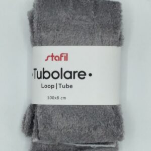 Tubolare peluche grigio 100x8cm