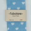 Tubolare cuori azzurro e bianco