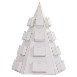 Albero con tasche in cartone vegetale Calendario Avvento