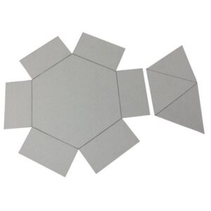 Contenitore esagonale 3D grande in cartone Renkalik