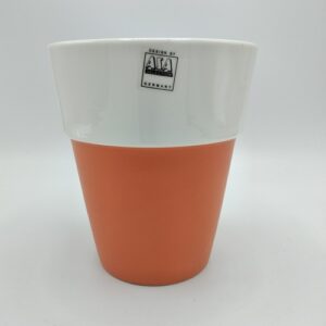 Coprivaso in ceramica con bordo arancio ASA Selection