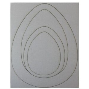 Cornice uovo 3D in cartone Renkalik