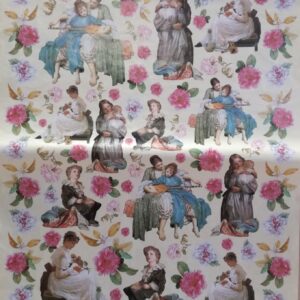Carta decoupage Peonie e dame Stamperia
