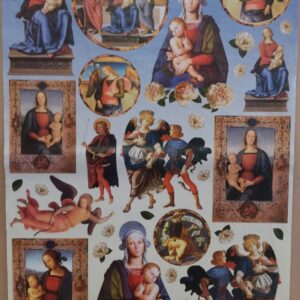 Carta decoupage Madonne Perugino Stamperia