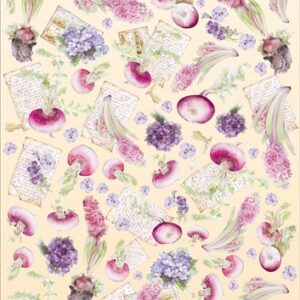 Carta decoupage rape, viole e giacinti Stamperia