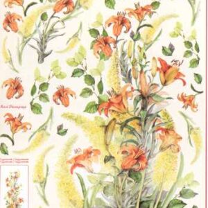 Carta decoupage Lilium Stamperia