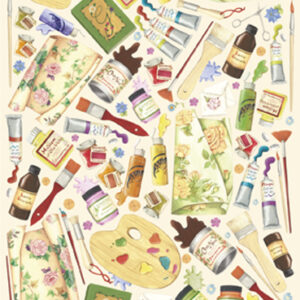 Carta decoupage Colori e pennelli Stamperia