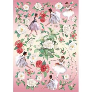 Carta decoupage Ballerine e magnolie Stamperia