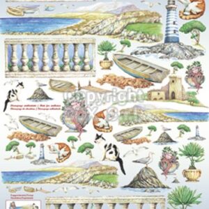 Carta decoupage Paesaggio marino Stamperia