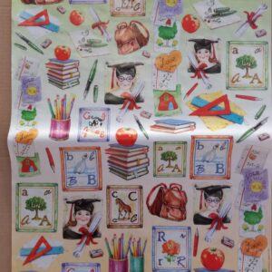 Carta decoupage Viva la scuola Stamperia