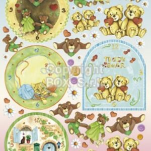 Carta decoupage Orologi bimbi Stamperia