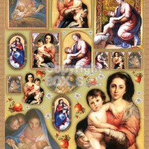 Carta decoupage Madonna con bambino Stamperia