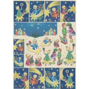 Carta decoupage Bimbi e comete Stamperia
