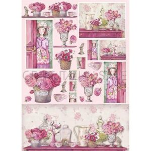 Carta decoupage Pinky House Stamperia
