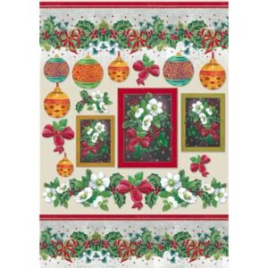 Carta decoupage Fiocchi e elleboro Stamperia