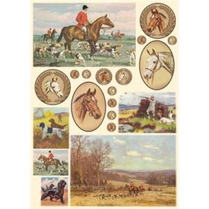 Carta decoupage Cavalli Stamperia