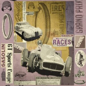 Carta decoupage Graffiti auto da corsa Stamperia