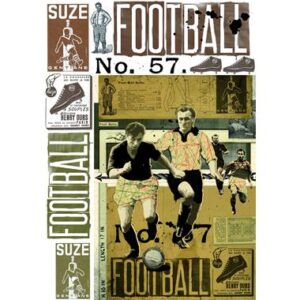 Carta decoupage Graffiti football Stamperia