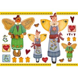 Carta di riso Country ginger angel Stamperia
