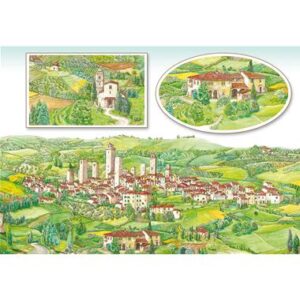 Carta di riso Campagne toscane Stamperia